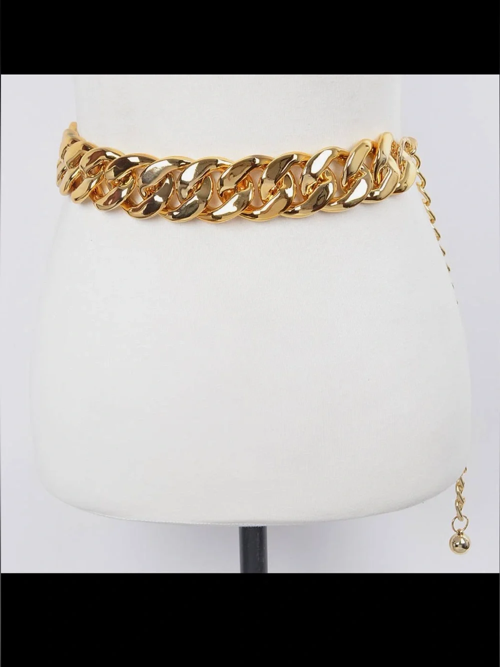 Chunky Gold Chain Link Waist Belt